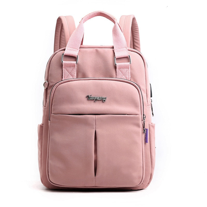 Unisex Anti-Theft USB Charging Backpack with Multi-Compartments
