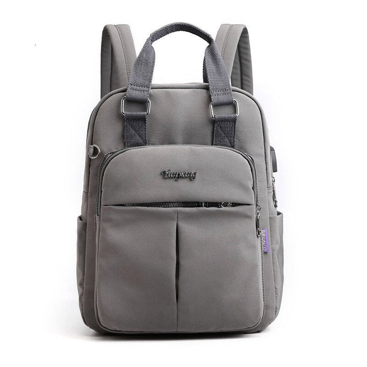 Unisex Anti-Theft USB Charging Backpack with Multi-Compartments