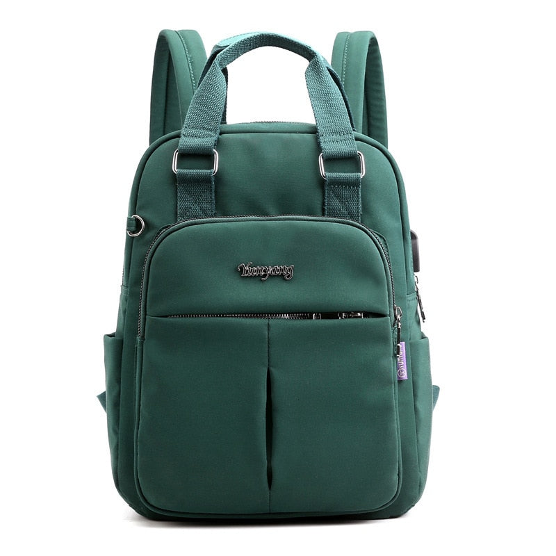 Unisex Anti-Theft USB Charging Backpack with Multi-Compartments