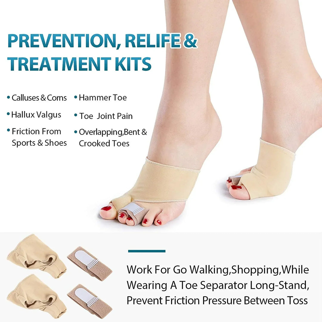 Unisex Bunion Relief Silicone Corrector with Gel Padding
