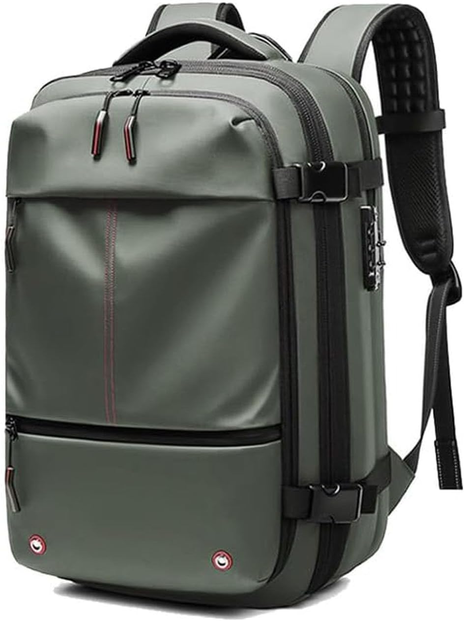 Unisex Expandable Travel Backpack with Anti-Theft Lock