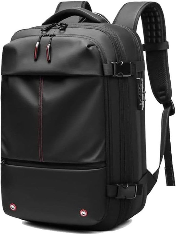 Unisex Expandable Travel Backpack with Anti-Theft Lock