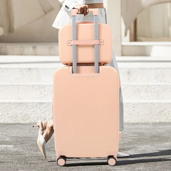 Unisex Hard Shell Luggage Set with Cosmetic Case Vienna Duo - Elena Harper