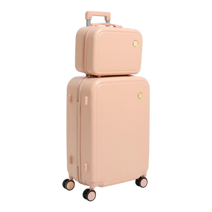 Unisex Hard Shell Luggage Set with Cosmetic Case Vienna Duo, view 8 - Elena Harper