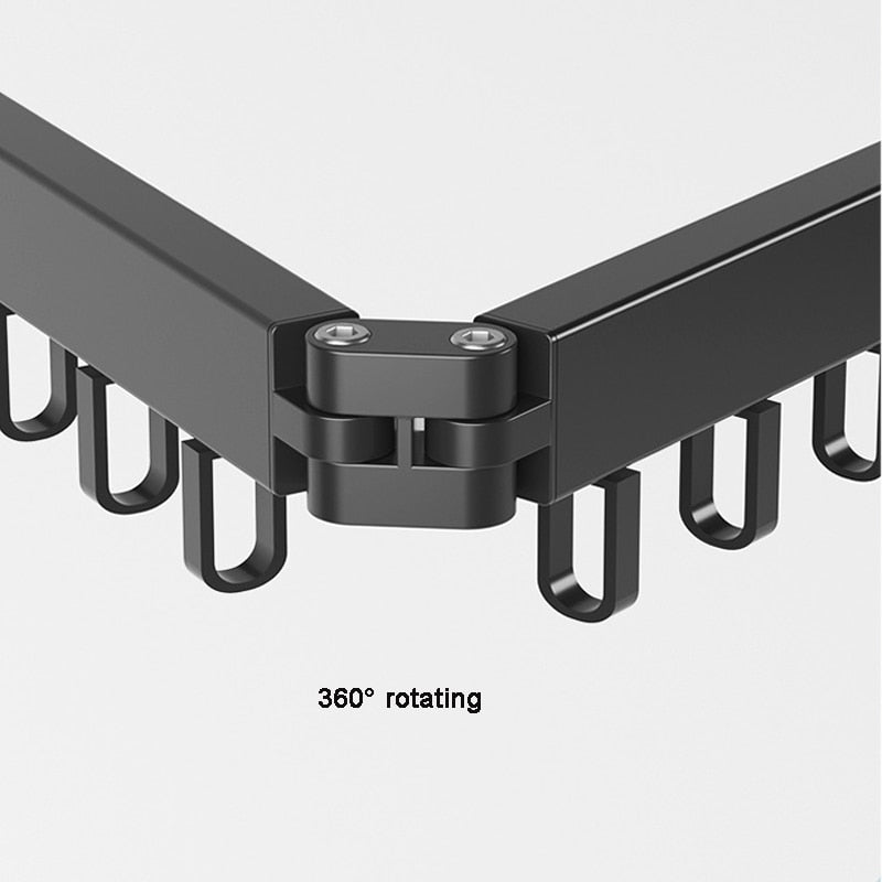 Unisex Retractable Wall Drying Rack - Space-Saving Design