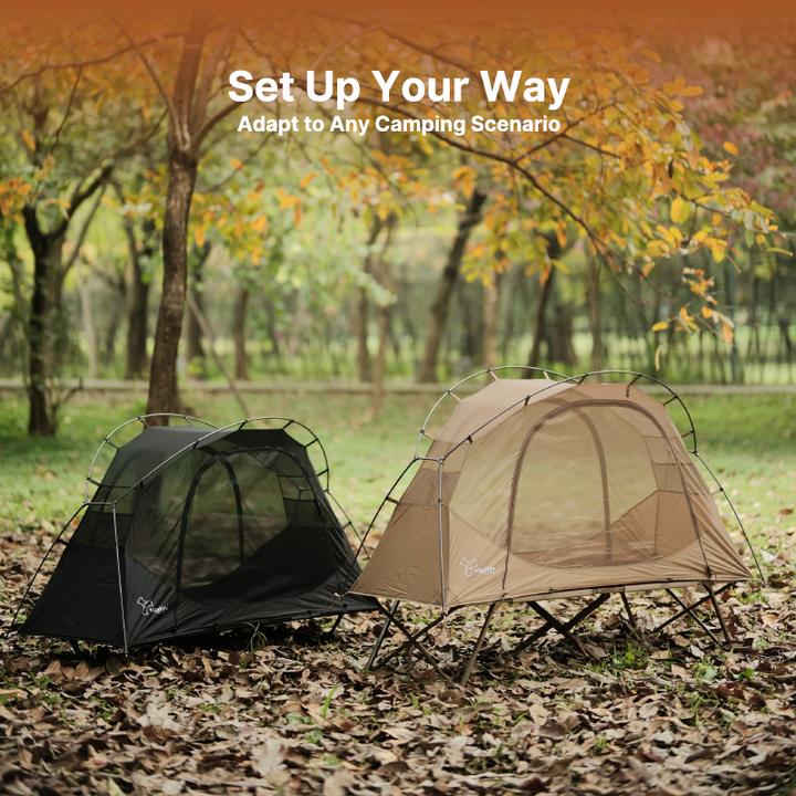 Unisex Ultralight Solo Bivy Tent with Rainfly for Elevated Camping