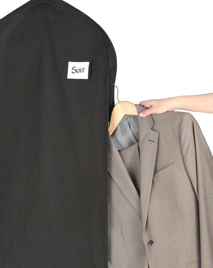 Unisex Water-Repellent Zippered Garment Bag with Accessory Pocket