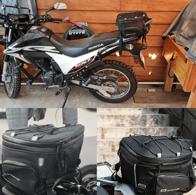 Unisex Water-Resistant Motorcycle Gear Bag - Multi-Compartment