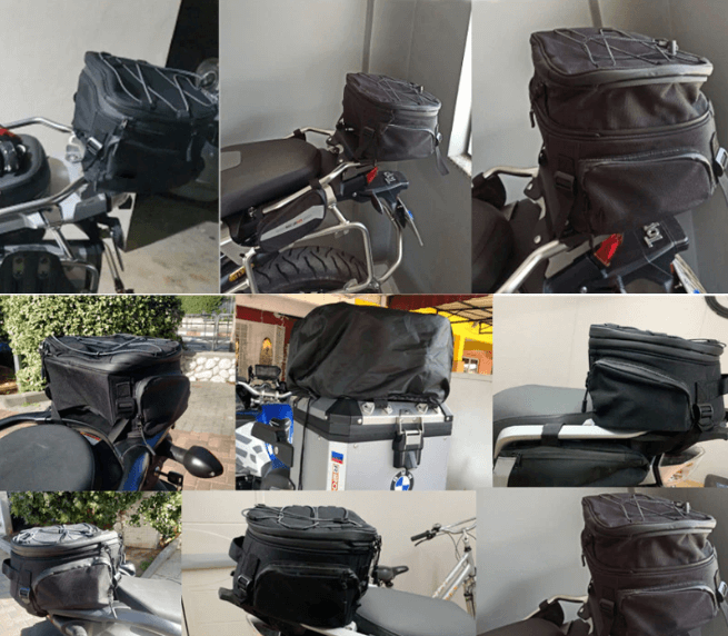 Unisex Water-Resistant Motorcycle Gear Bag - Multi-Compartment