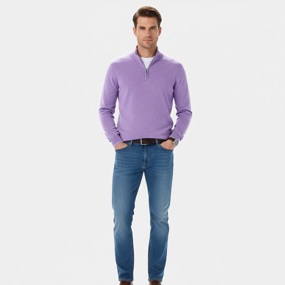 Men's Simple Zipper Sweater