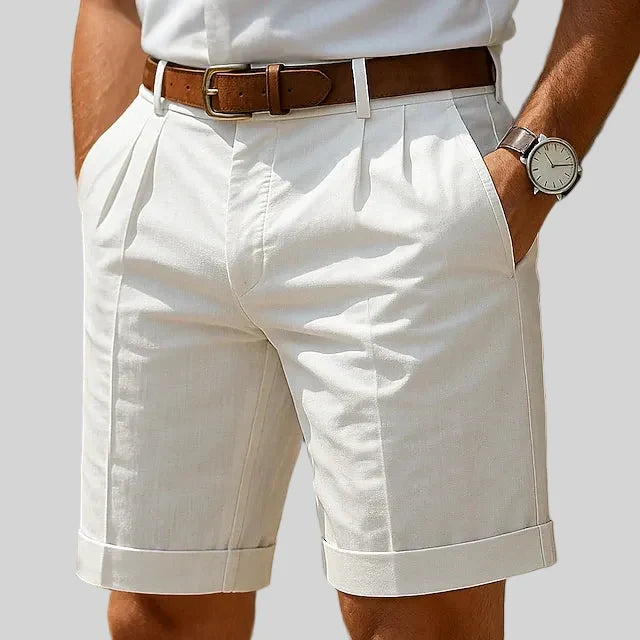 LAURENT MONACO | PLEATED SUMMER SHORTS FOR MEN