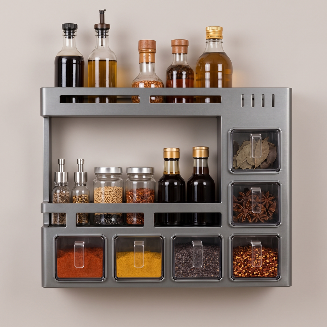 Drynest Anti-Rust Sealed Sliding Drawer Wall Rack - Elena Harper
