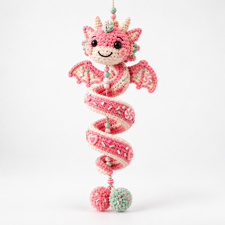 Dracora Spiral Dragon Crochet Ornament Kit - Elena Harper