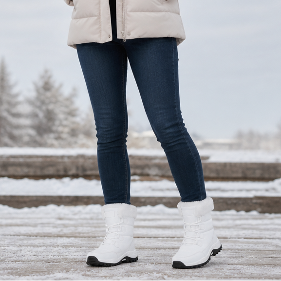 Cozywalk Fleece-Lined Non-Slip Platform Snow Boots - Elena Harper