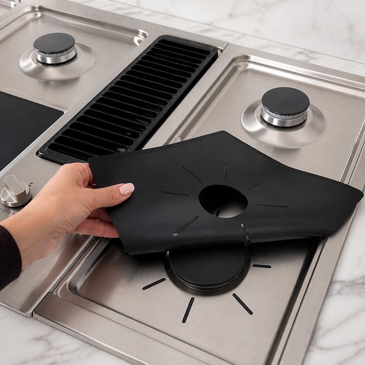 Cleargrate Trimmable Non-Stick Burner Cover Set (4-Packs) - Elena Harper