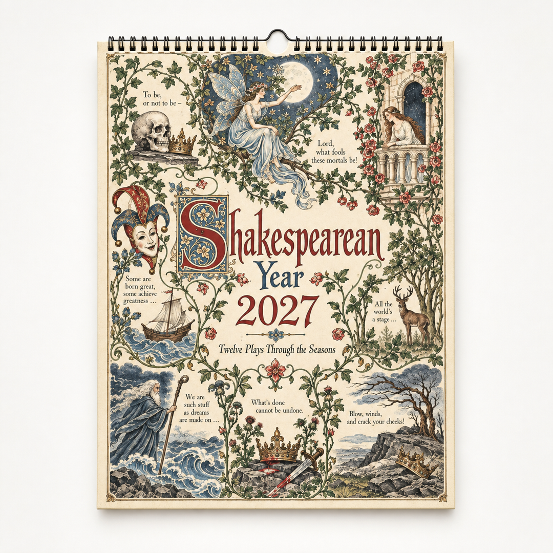 Bardwell A Shakespearean Year Illustrated Wall Calendar - Elena Harper