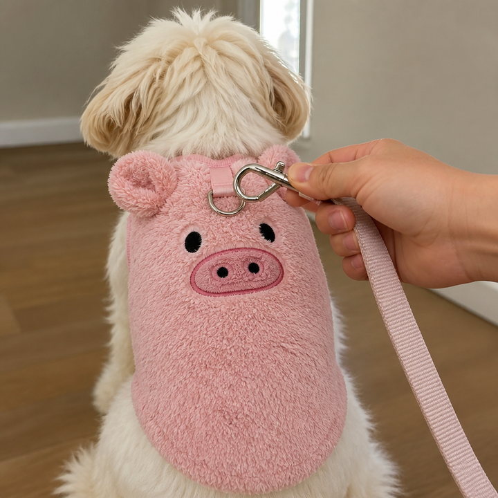 CozyTrail Fleece-Lined Dog Vest With Leash Ring - Elena Harper