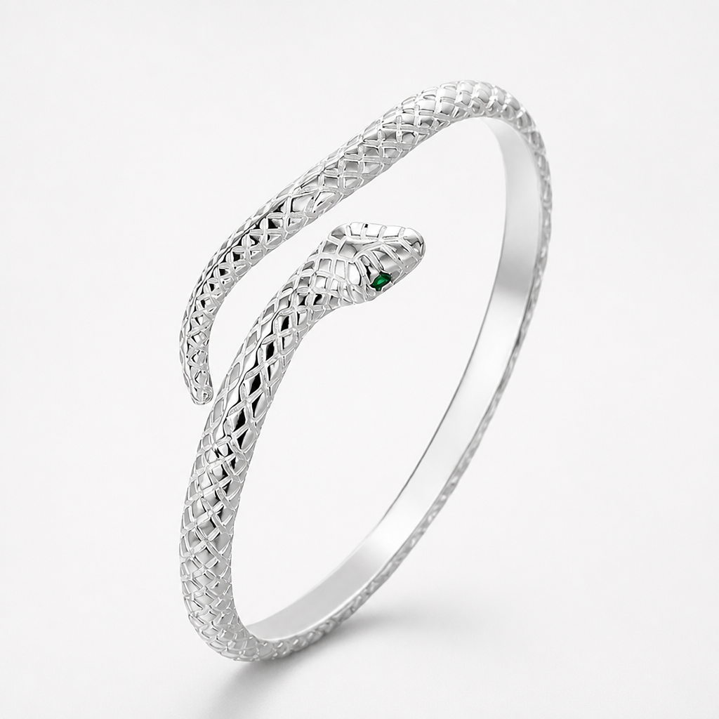 Coilhart Open Coil Serpent Wrap Bangle - Elena Harper