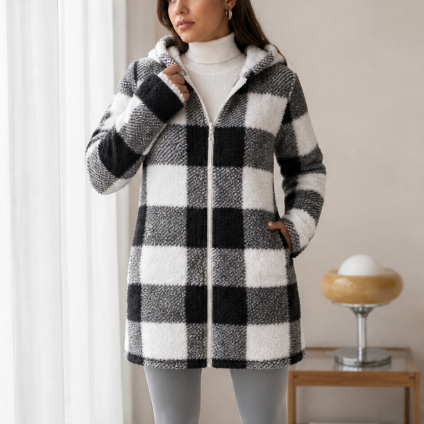 Checkhaven – Buffalo Check Hooded Zip Jacket