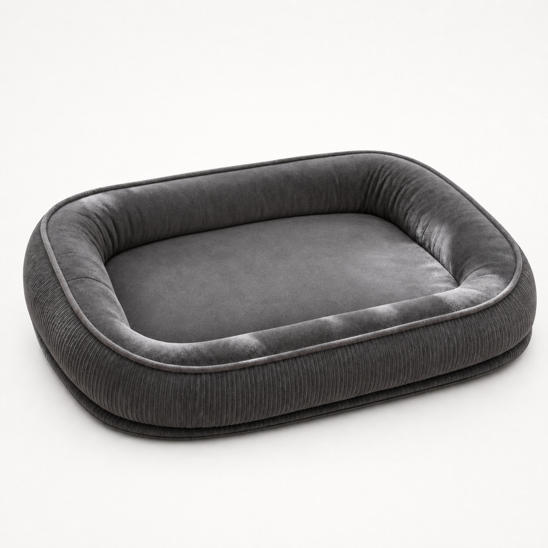 Denhaven Two-Sided Bolster Dog Bed With Raised Edge - Elena Harper
