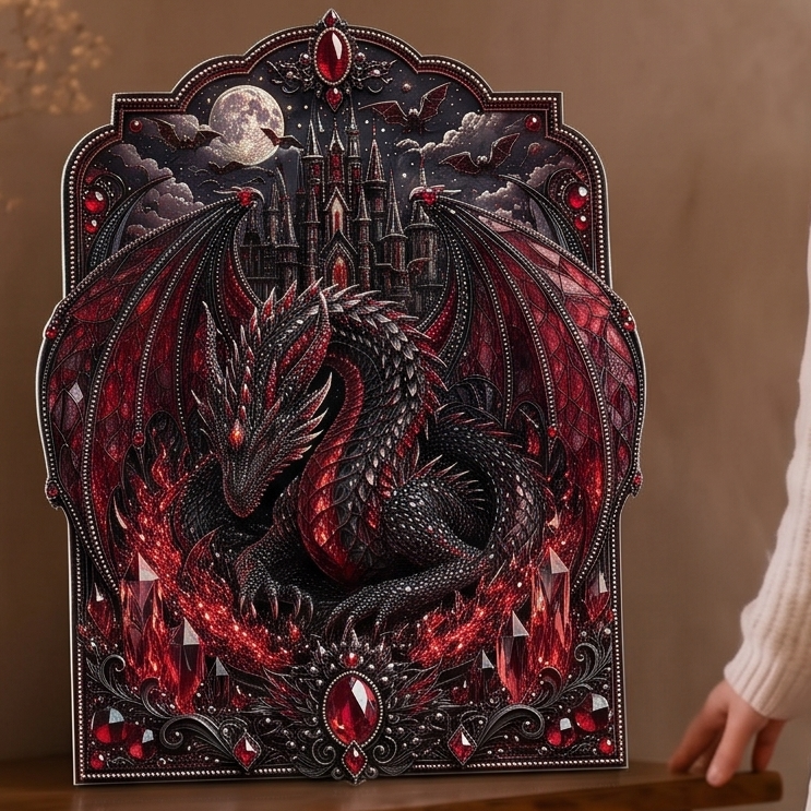 Dragonelle 3D Crystal Dragon Diamond Art Kit - Elena Harper