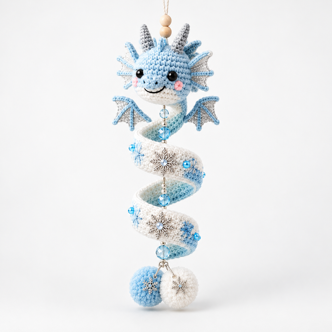 Dracora Spiral Dragon Crochet Ornament Kit - Elena Harper