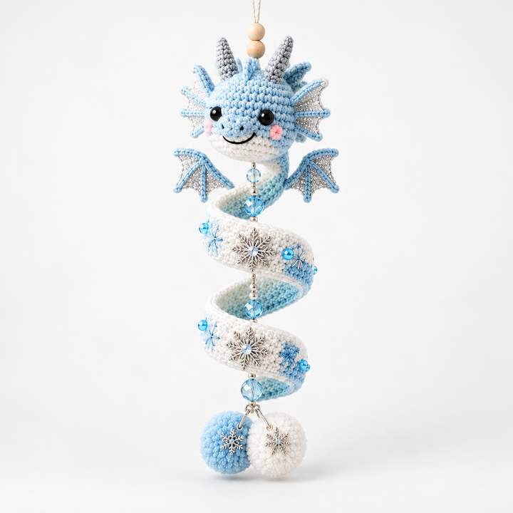 Dracora Spiral Dragon Crochet Ornament Kit - Elena Harper