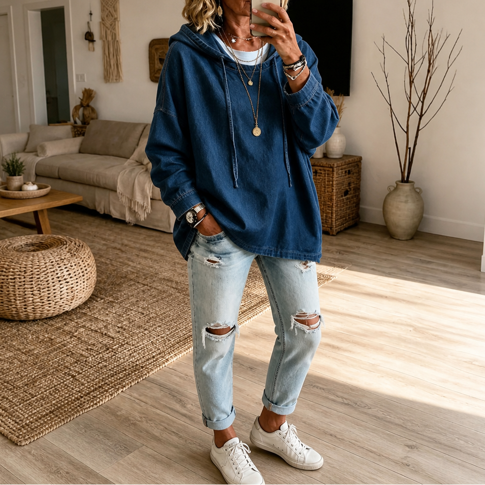 Denimelle Casual Hoodie - Elena Harper