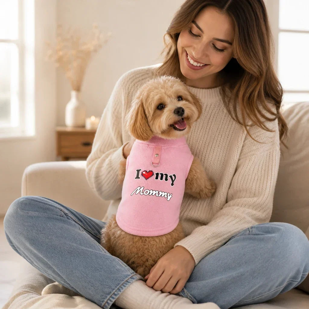 CosyPaw Fleece-Lined Printed Dog Sweater - Elena Harper