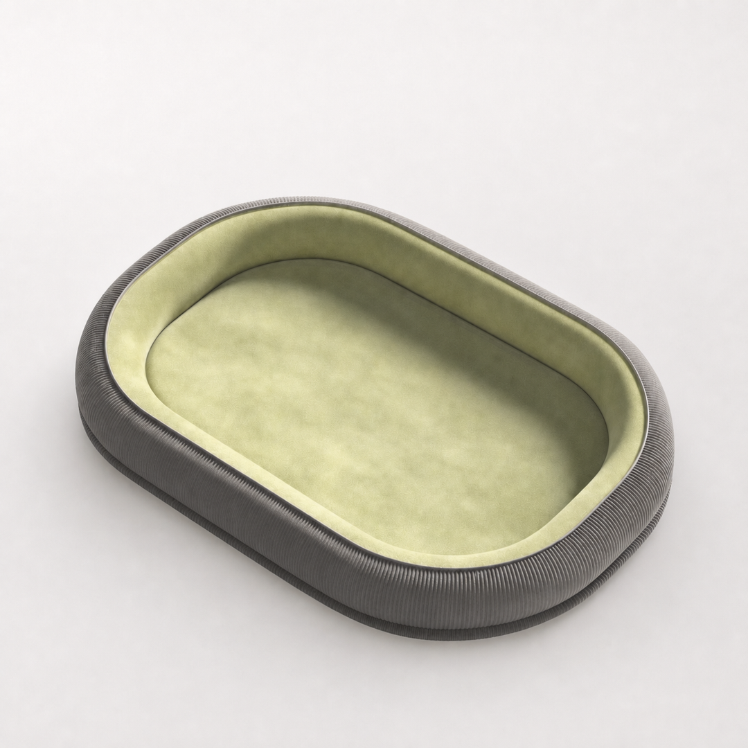 Denhaven Two-Sided Bolster Dog Bed With Raised Edge - Elena Harper
