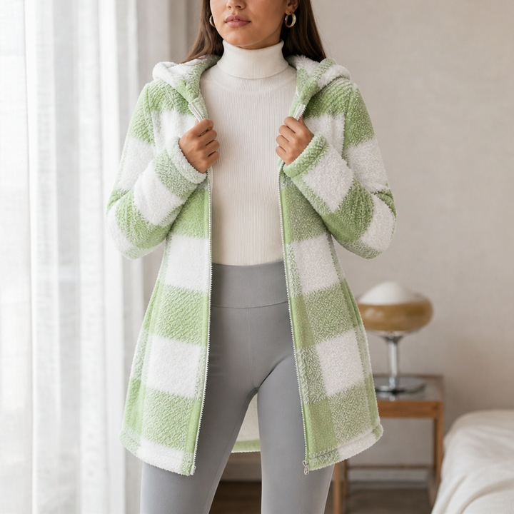 Checkhaven – Buffalo Check Hooded Zip Jacket