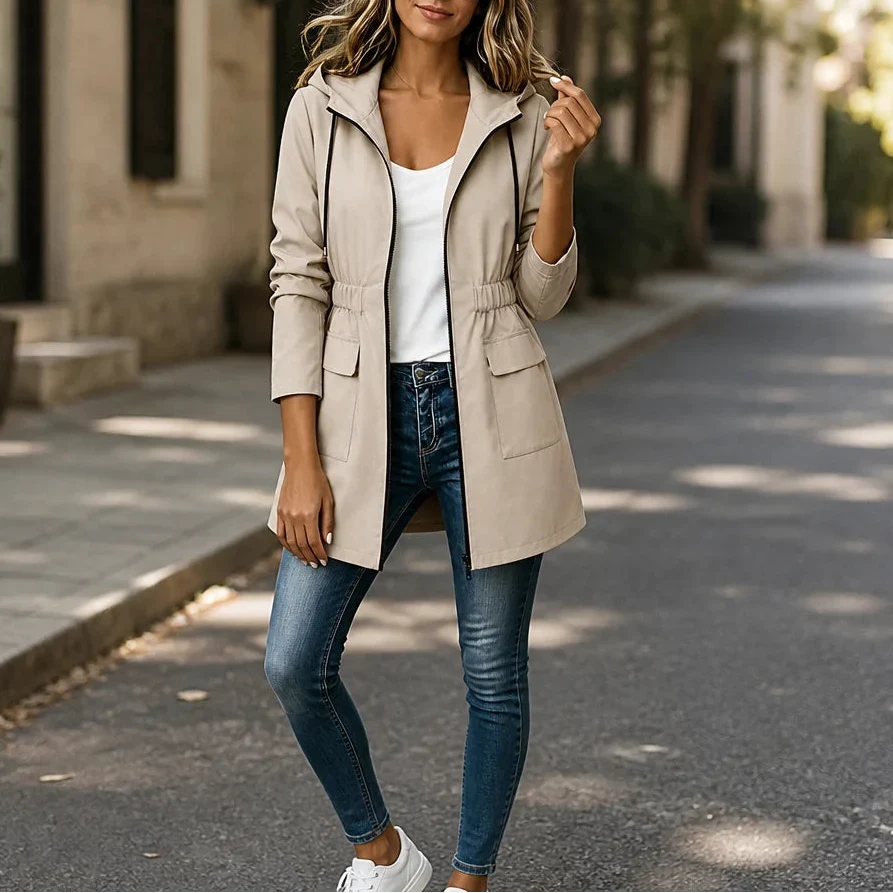 Cityora – Adjustable Waist Hooded Parka