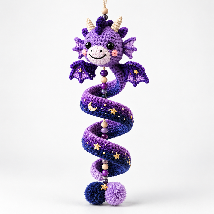 Dracora Spiral Dragon Crochet Ornament Kit - Elena Harper