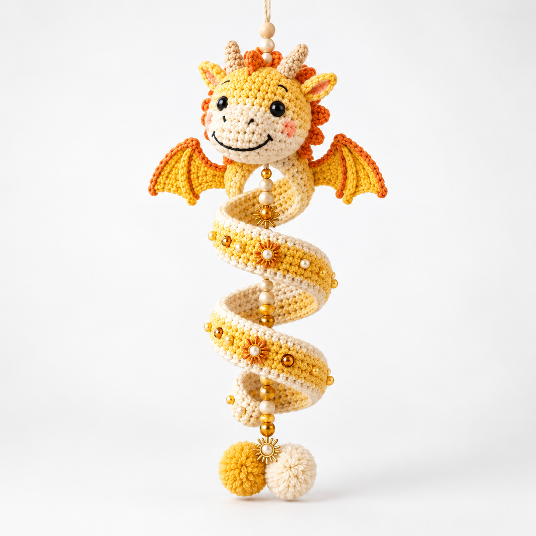 Dracora Spiral Dragon Crochet Ornament Kit - Elena Harper