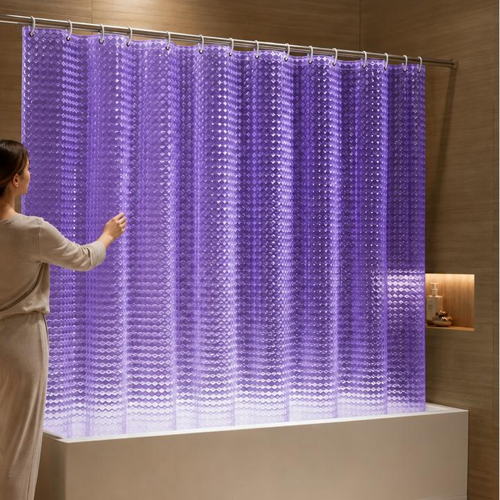 Dryhaven 3D Embossed Shower Curtain - Elena Harper