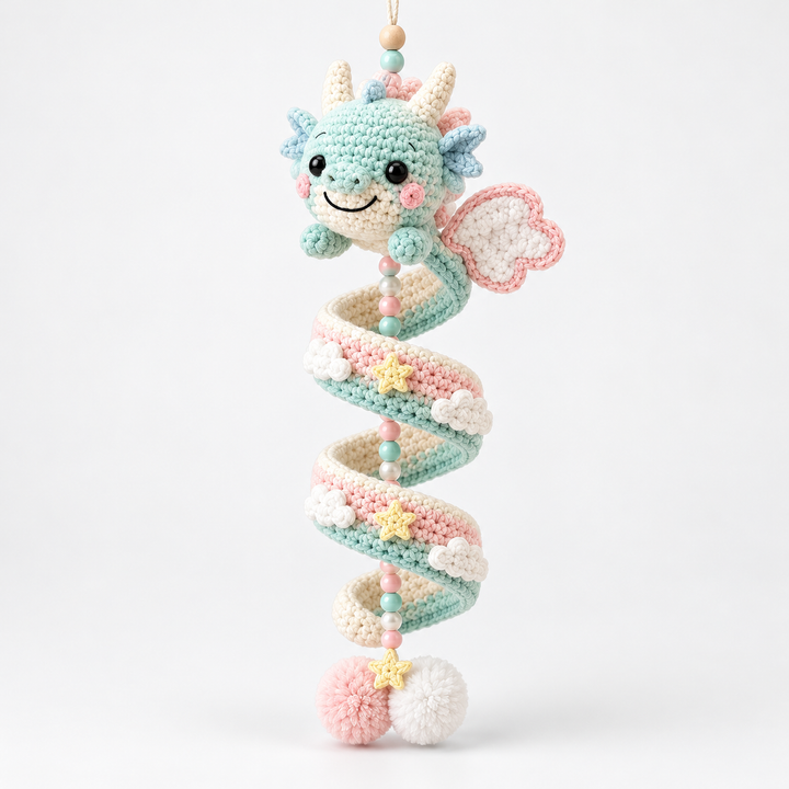 Dracora Spiral Dragon Crochet Ornament Kit - Elena Harper