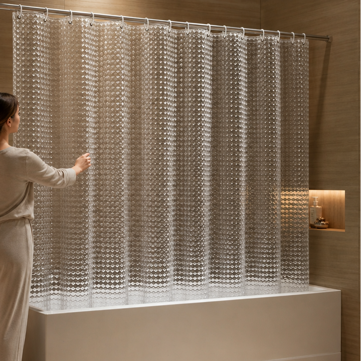 Dryhaven – 3D Embossed Shower Curtain