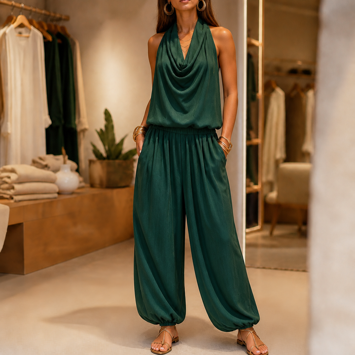 Draplyn The 2-Piece Halter That Skims, Not Swallows - Elena Harper