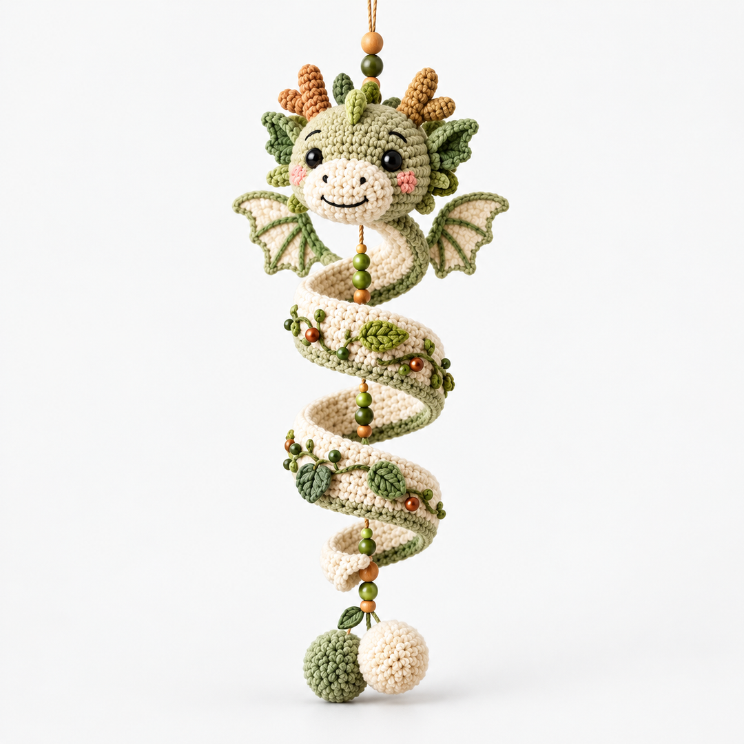 Dracora Spiral Dragon Crochet Ornament Kit - Elena Harper