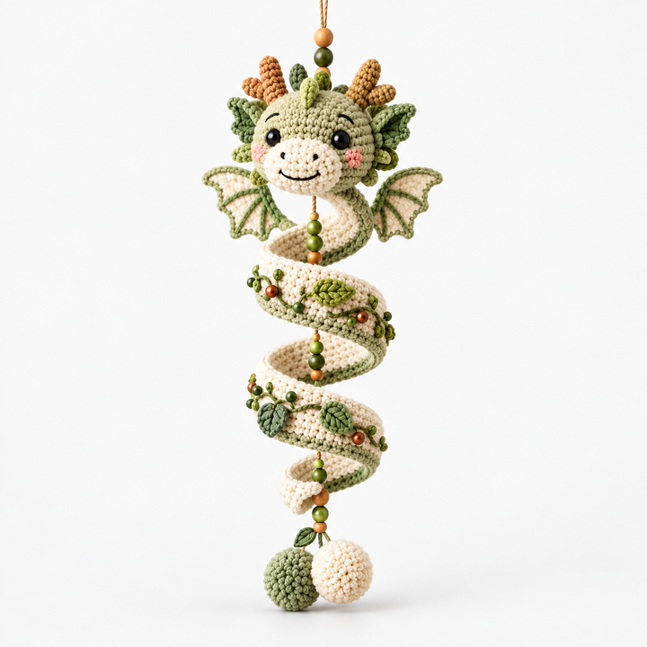 Dracora Spiral Dragon Crochet Ornament Kit - Elena Harper