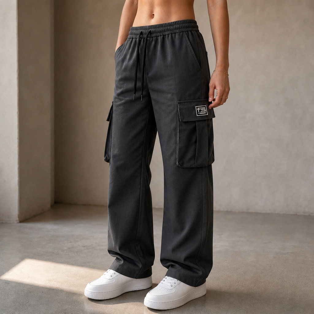 Easeway Relaxed Straight-Leg Cargo Pants - Elena Harper