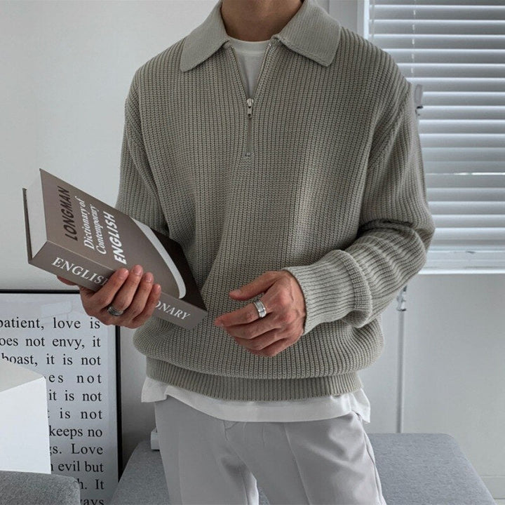 Niklas | Men's Structured Winter Sweater with Long Sleeves