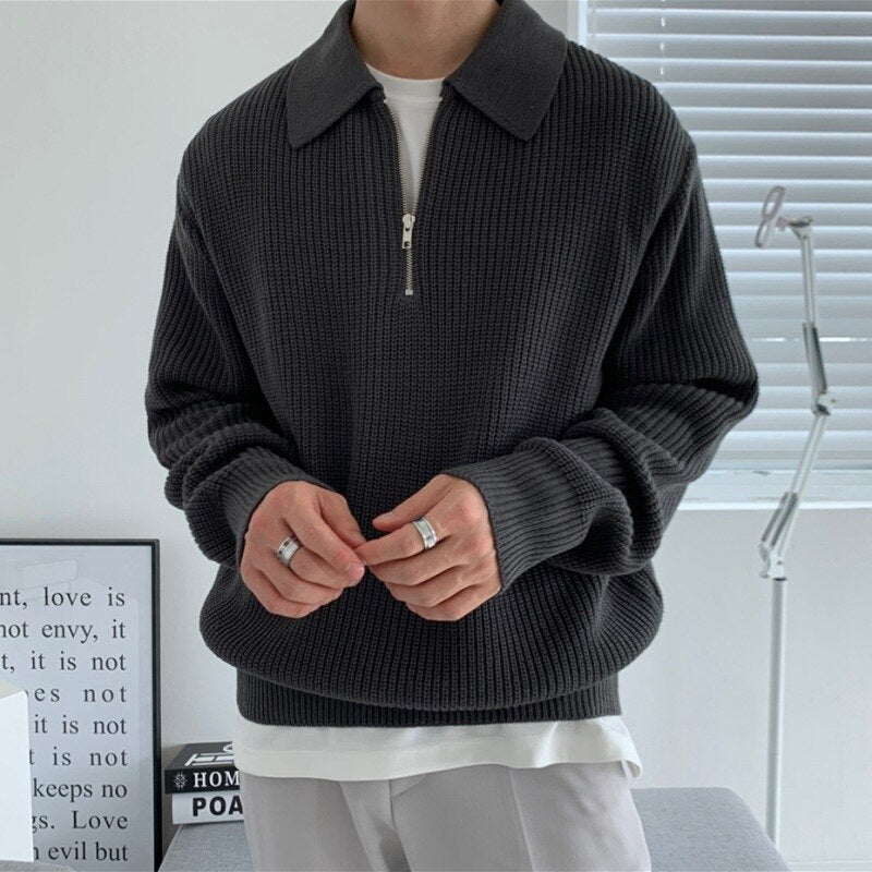 Niklas | Men's Structured Winter Sweater with Long Sleeves