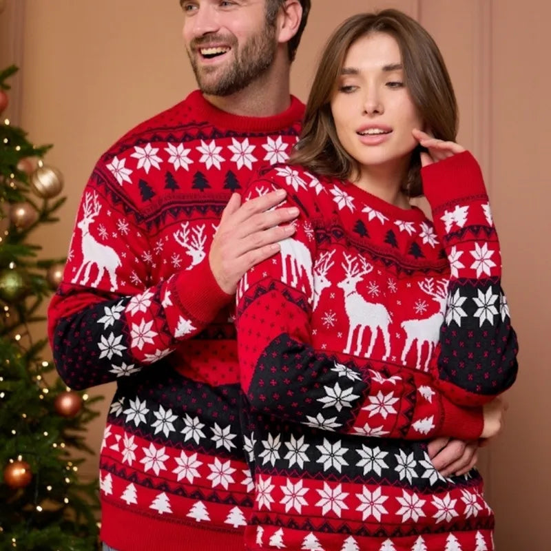 Isa Christmas Sweater for Couples, view 3 - Elena Harper