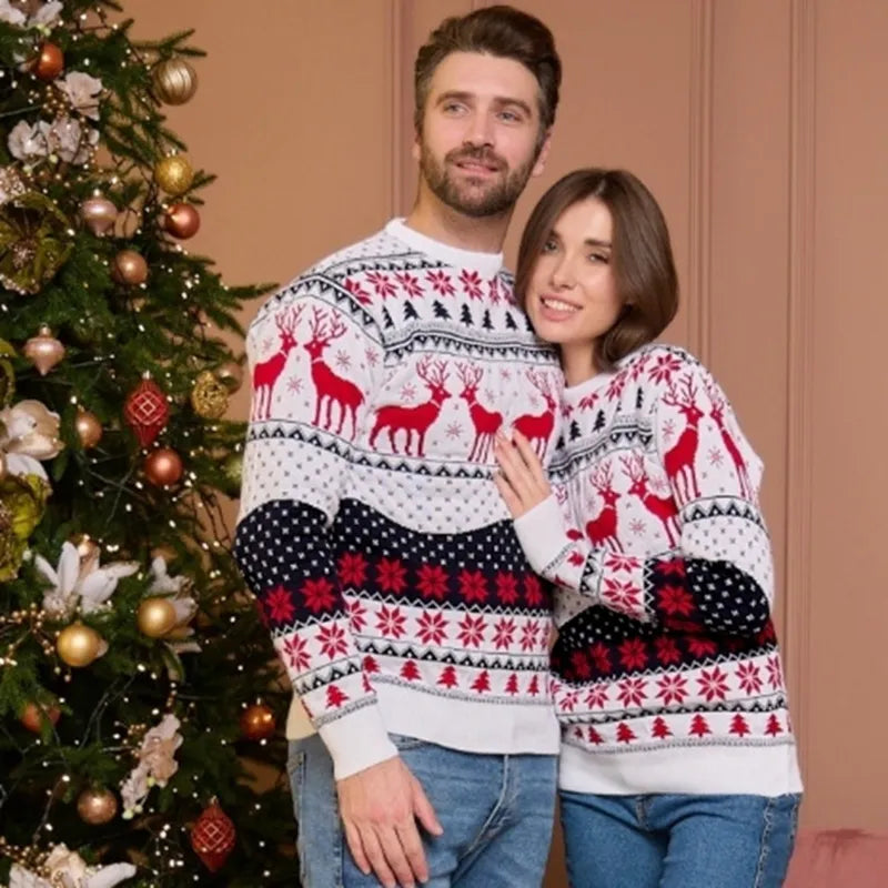 Isa Christmas Sweater for Couples, view 4 - Elena Harper