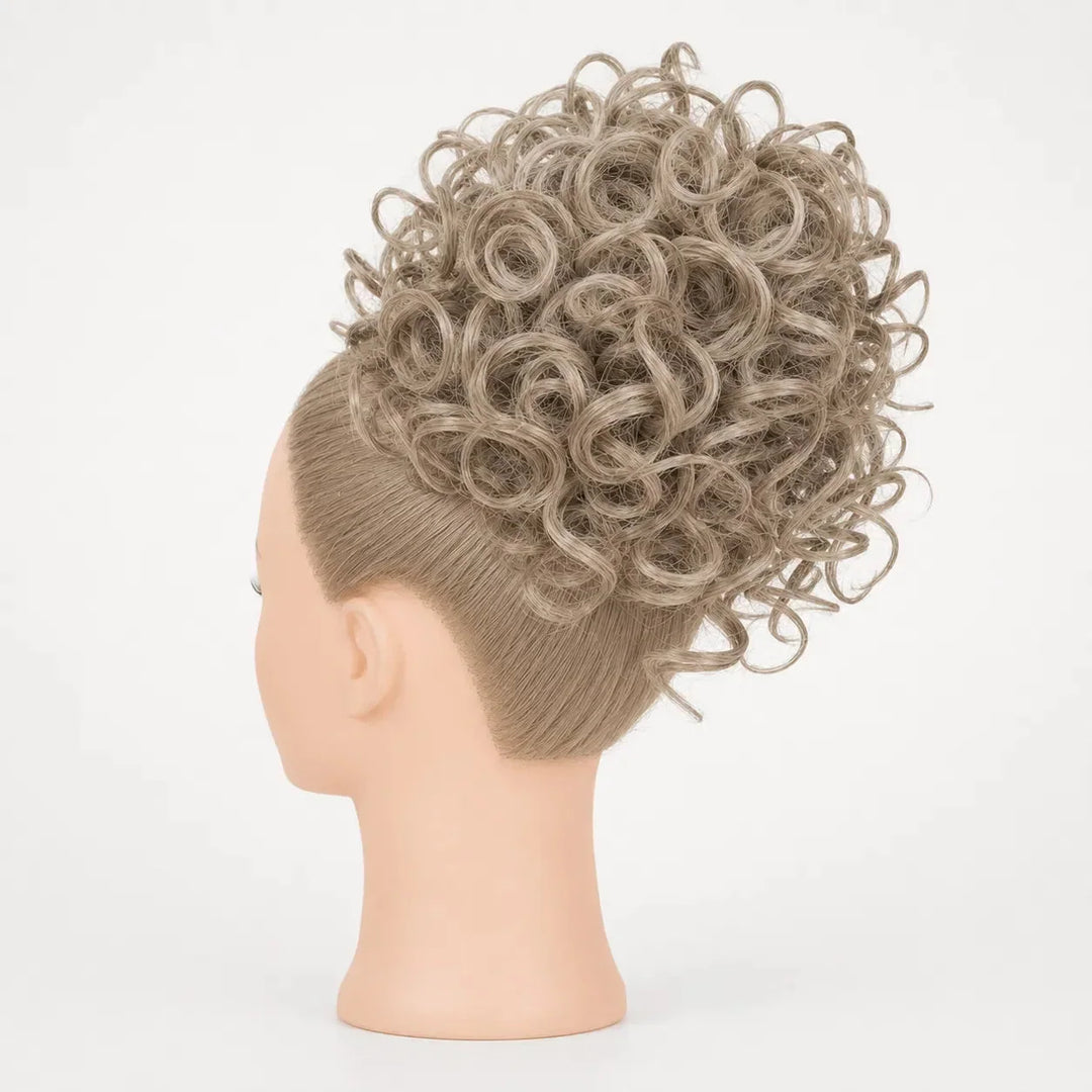 Curlova Curly Drawstring Bun Hair Extension - Elena Harper
