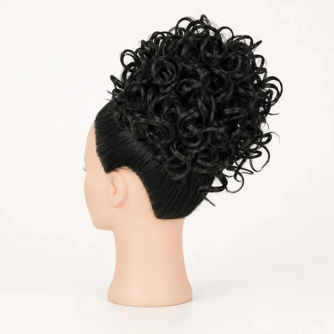 Curlova Curly Drawstring Bun Hair Extension - Elena Harper