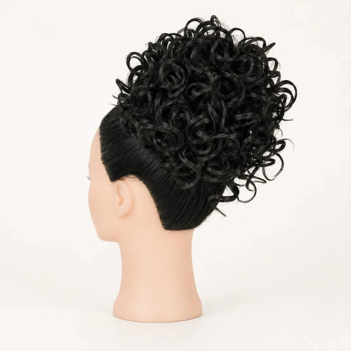 Curlova Curly Drawstring Bun Hair Extension - Elena Harper
