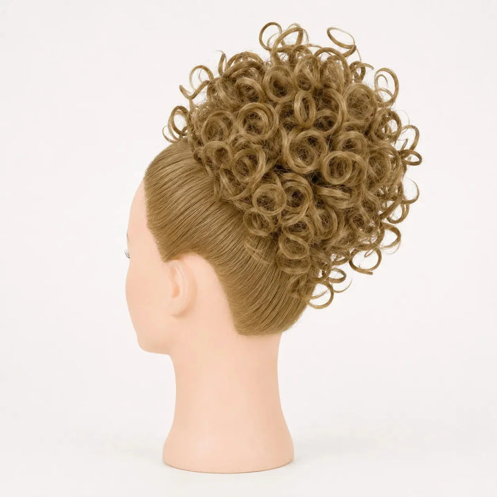 Curlova Curly Drawstring Bun Hair Extension - Elena Harper