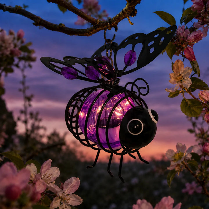 Beeloom Solar Hanging Bee Lamp for Garden - Elena Harper